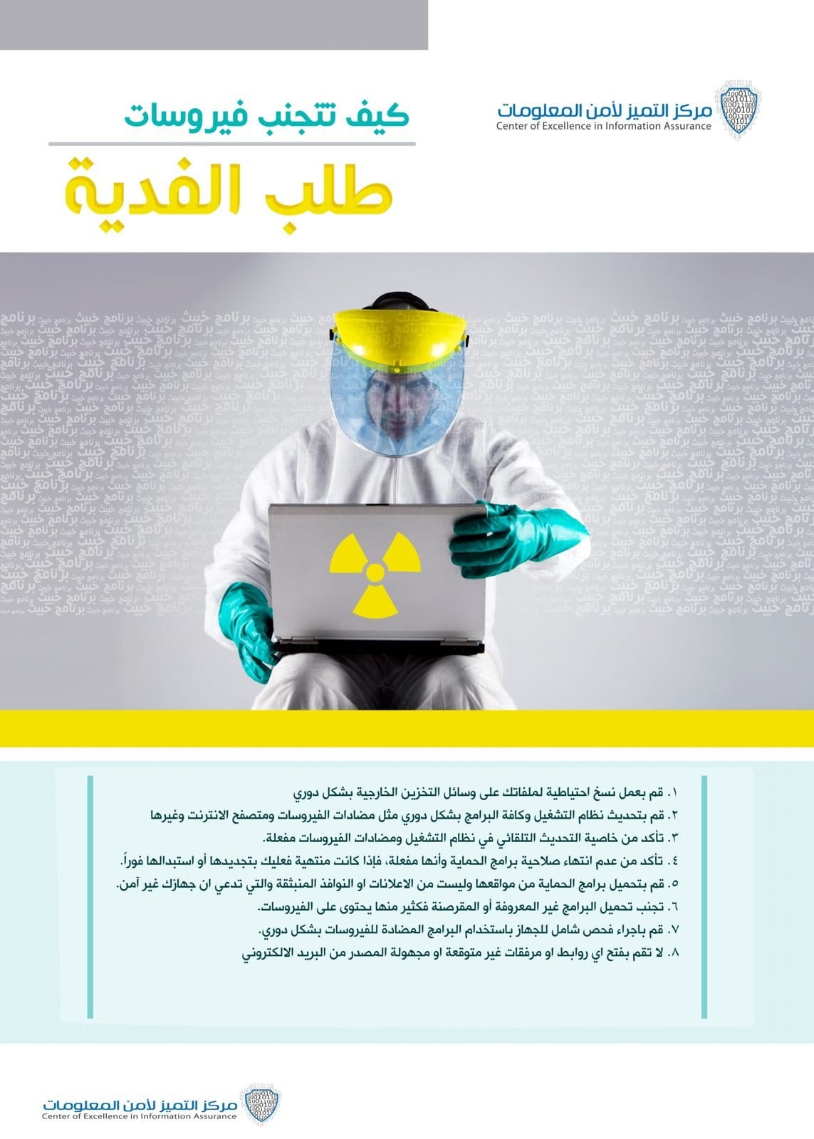 كيف تتجنب فيروسات الفدية